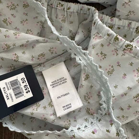 Lucky Brand Blue Embroidered Bohemian Sleeveless Top - Size XXL - NWT - Picture 7 of 8